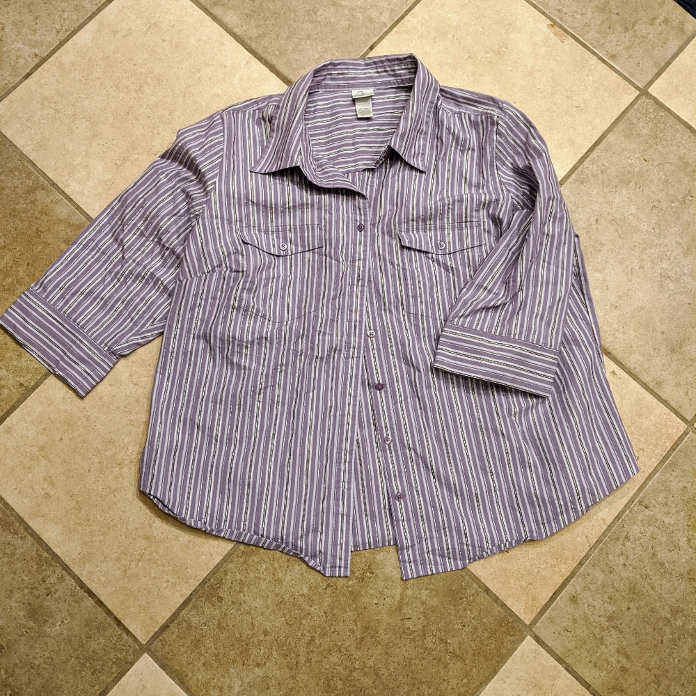 Lavender purple shirt size 18/20W from Fashion Bug